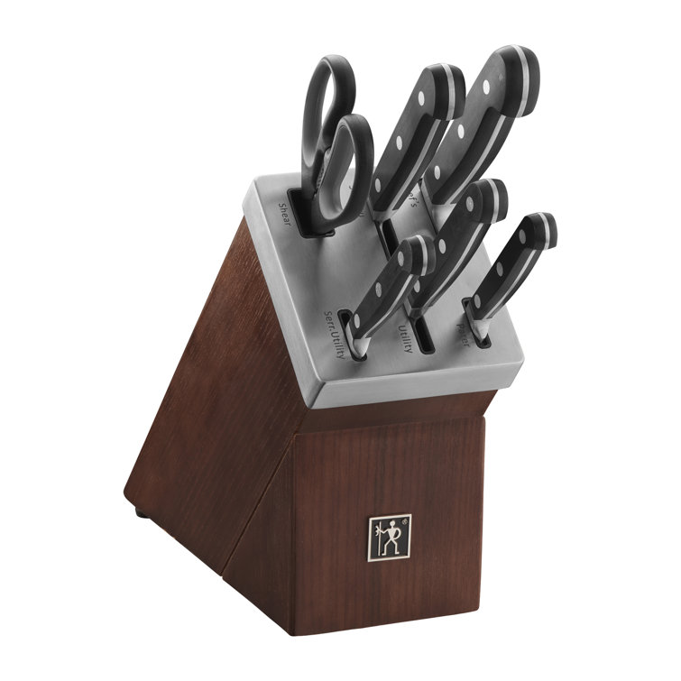 henckels 7 piece self sharpening knife block set